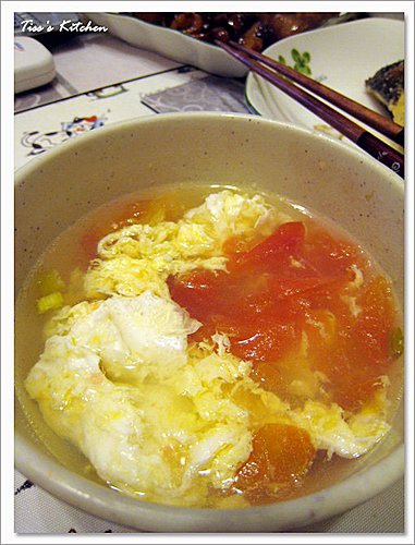 乾煎鱈魚+蕃茄蛋花湯
