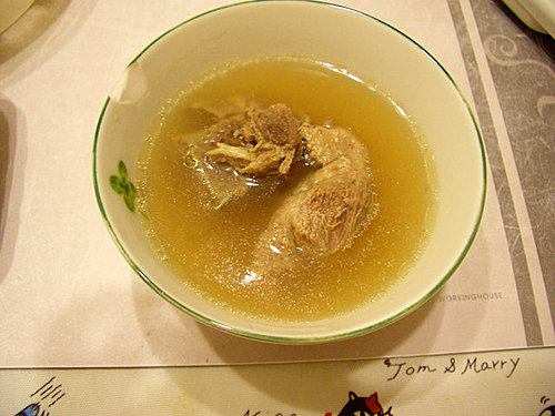 小魚乾炒飯+肉骨茶湯